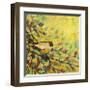 Goldfinch Resting-Jennifer Lommers-Framed Giclee Print