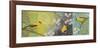 Goldfinches Blooming-Margaret Donharl-Framed Premium Giclee Print