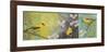 Goldfinches Blooming-Margaret Donharl-Framed Art Print