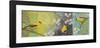 Goldfinches Blooming-Margaret Donharl-Framed Art Print