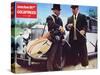 Goldfinger, German Movie Poster, 1964-null-Stretched Canvas