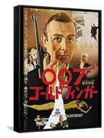 Goldfinger, Sean Connery, Japanese poster, 1964-null-Framed Stretched Canvas