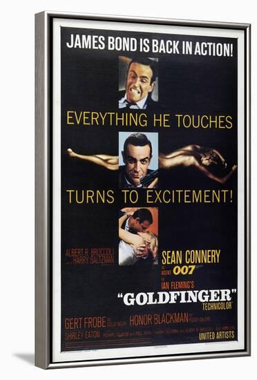 Goldfinger-null-Framed Art Print