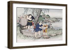 Goldfish from the Series 'Children's Games', 1888-Kobayashi Eitaku-Framed Giclee Print