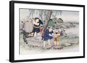 Goldfish from the Series 'Children's Games', 1888-Kobayashi Eitaku-Framed Giclee Print