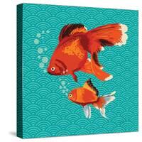 Goldfish I-Patty Young-Stretched Canvas