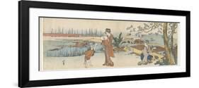 Goldfish Vendor, 1801-1805-Katsushika Hokusai-Framed Premium Giclee Print