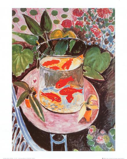 Goldfish-Henri Matisse-Lamina Framed Art Print