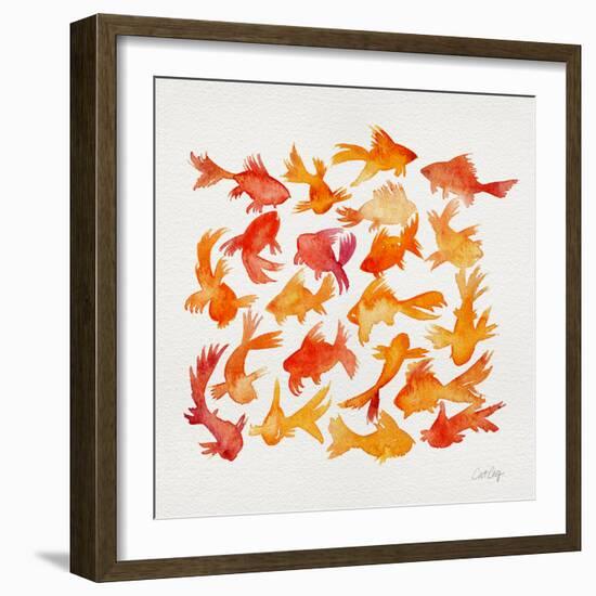 Goldfish-Cat Coquillette-Framed Giclee Print