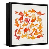 Goldfish-Cat Coquillette-Framed Stretched Canvas