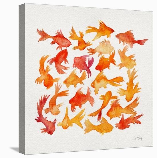 Goldfish-Cat Coquillette-Stretched Canvas