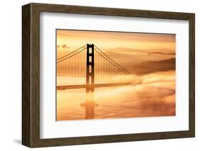 Goldie Dream, Fog and Light, Golden Gate Bridge, San Francisco Cityscape-Vincent James-Framed Photographic Print