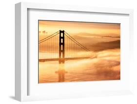 Goldie Dream, Fog and Light, Golden Gate Bridge, San Francisco Cityscape-Vincent James-Framed Photographic Print