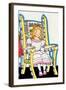 Goldilock Tries Mama Bear's Chair-Julia Letheld Hahn-Framed Art Print