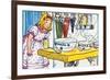 Goldilocks And the Poridge Bowls-Julia Letheld Hahn-Framed Premium Giclee Print