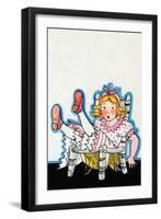 Goldilocks Breaks Baby Bear's Chair-Julia Letheld Hahn-Framed Art Print