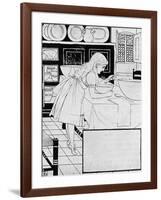 Goldilocks eating porridge --Walter Crane-Framed Giclee Print