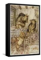 Goldilocks, Fairy Book-Arthur Rackham-Framed Stretched Canvas