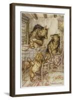 Goldilocks, Fairy Book-Arthur Rackham-Framed Art Print