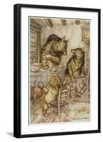 Goldilocks, Fairy Book-Arthur Rackham-Framed Art Print