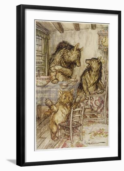 Goldilocks, Fairy Book-Arthur Rackham-Framed Art Print