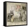 Goldilocks, Fairy Tales-Arthur Rackham-Framed Stretched Canvas