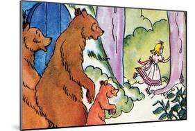 Goldilocks Flees-Julia Letheld Hahn-Mounted Art Print