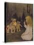 Goldilocks Gives Three Teddy Bears a Talking-To-Jessie Willcox-Smith-Stretched Canvas