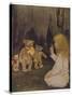 Goldilocks Gives Three Teddy Bears a Talking-To-Jessie Willcox-Smith-Stretched Canvas