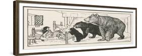 Goldilocks is Found in Baby Bear's Bed by the Three Bears-Henry Justice Ford-Framed Premium Giclee Print