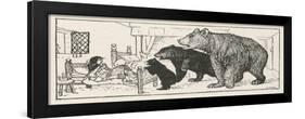 Goldilocks is Found in Baby Bear's Bed by the Three Bears-Henry Justice Ford-Framed Art Print