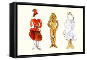 Goldilocks Paper Doll-Zelda Fitzgerald-Framed Stretched Canvas