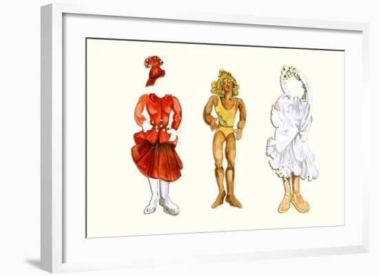 Goldilocks Paper Doll-Zelda Fitzgerald-Framed Art Print