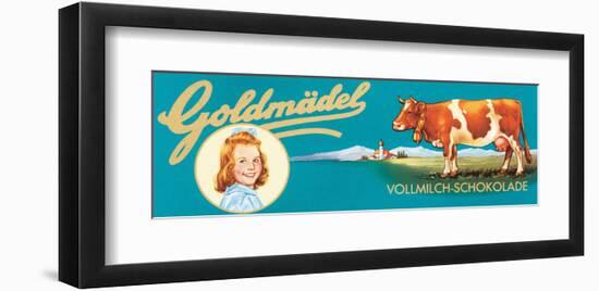 Goldmadel Vollmilch Schokolade-null-Framed Art Print