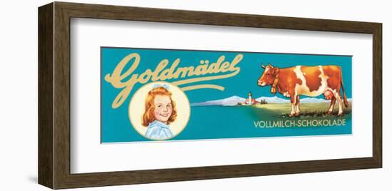 Goldmadel Vollmilch Schokolade-null-Framed Art Print