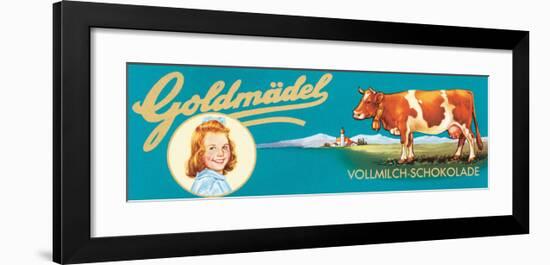 Goldmadel Vollmilch Schokolade-null-Framed Art Print