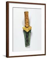 Goldsmithery, Dagger with Golden Handle, from Tomb V at Mycenae, Greece-null-Framed Giclee Print