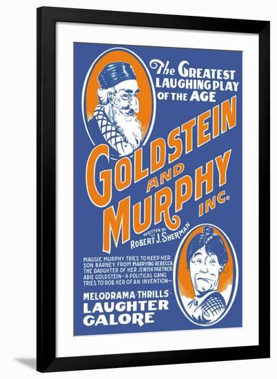 Goldstein and Murphy Inc.: The Greatest Laughing Play of the Age-null-Framed Art Print