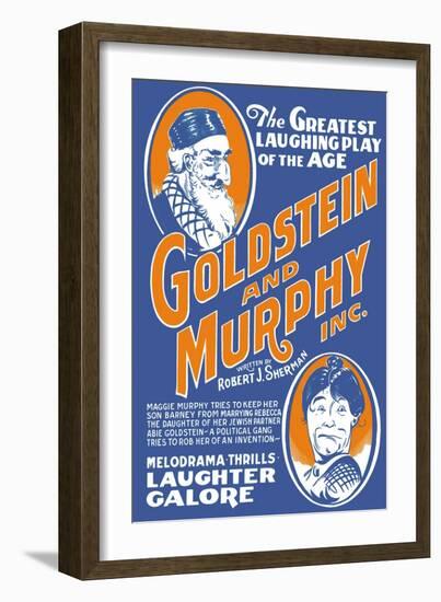 Goldstein and Murphy Inc.: The Greatest Laughing Play of the Age-null-Framed Art Print