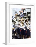 Goldwater Girls Wearing Sashes and Waving Signs Prior to Republican National Convention-John Dominis-Framed Photographic Print