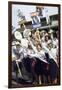 Goldwater Girls Wearing Sashes and Waving Signs Prior to Republican National Convention-John Dominis-Framed Photographic Print