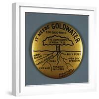Goldwater Presidential Campaign Button-David J. Frent-Framed Photographic Print