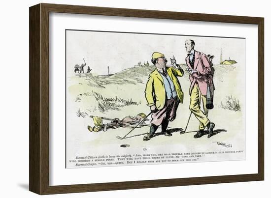 Golf, 1919-null-Framed Giclee Print