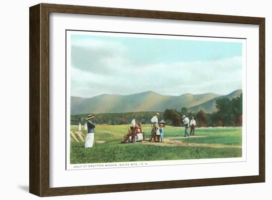 Golf at Bretton Woods, White Mountains, New Hampshire-null-Framed Art Print