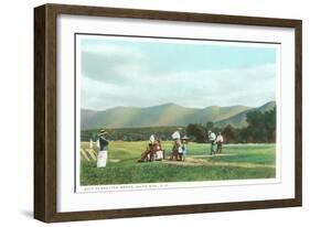 Golf at Bretton Woods, White Mountains, New Hampshire-null-Framed Art Print