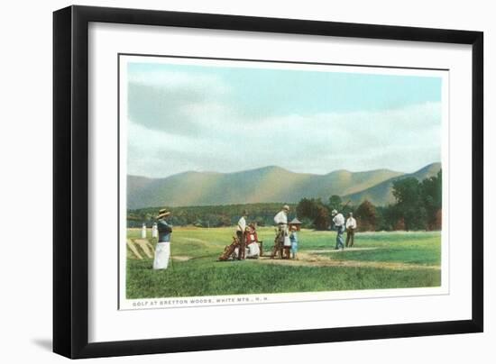 Golf at Bretton Woods, White Mountains, New Hampshire-null-Framed Art Print