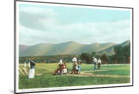 Golf at Bretton Woods, White Mountains, New Hampshire-null-Mounted Art Print