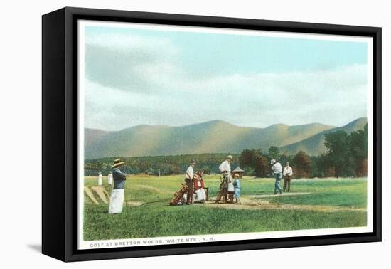 Golf at Bretton Woods, White Mountains, New Hampshire-null-Framed Stretched Canvas