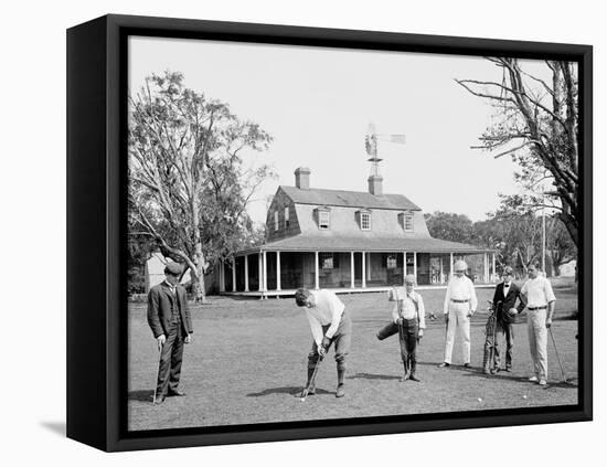 Golf at Manhansett I.E. Manhanset House, Shelter Island, N.Y.-null-Framed Stretched Canvas