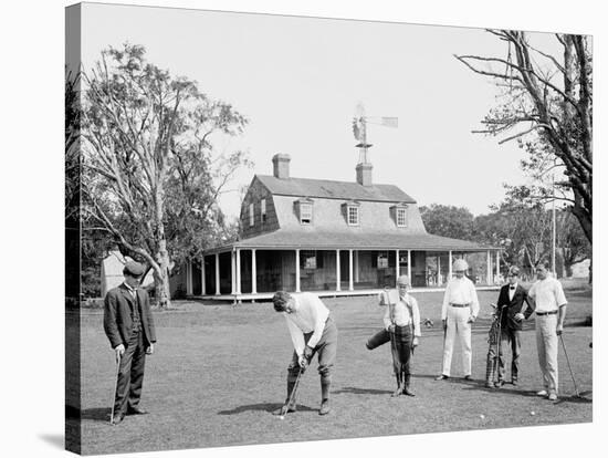 Golf at Manhansett I.E. Manhanset House, Shelter Island, N.Y.-null-Stretched Canvas